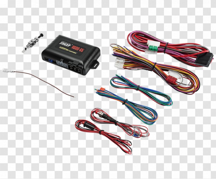 Car Electrical Cable Remote Starter Wiring Diagram Keyless System - Electronics Transparent PNG