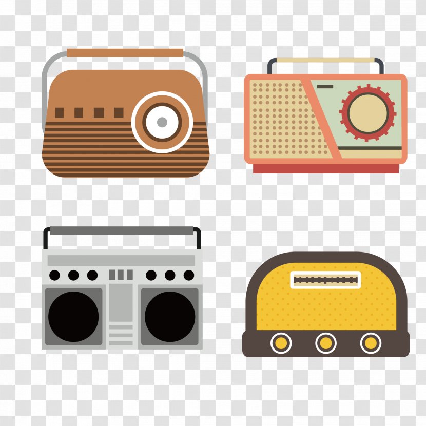 Antique Radio Drawing Vector Graphics Image - Technology - Almabtrieb Transparent PNG