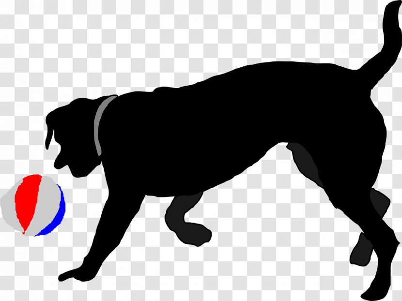Labrador Retriever Puppy Ball Clip Art - Pet - Black Dog Transparent PNG