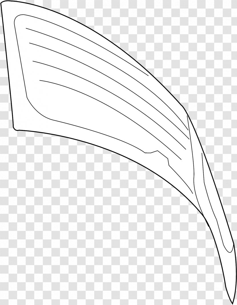 White Material Line Art - Automotive Window Part Transparent PNG