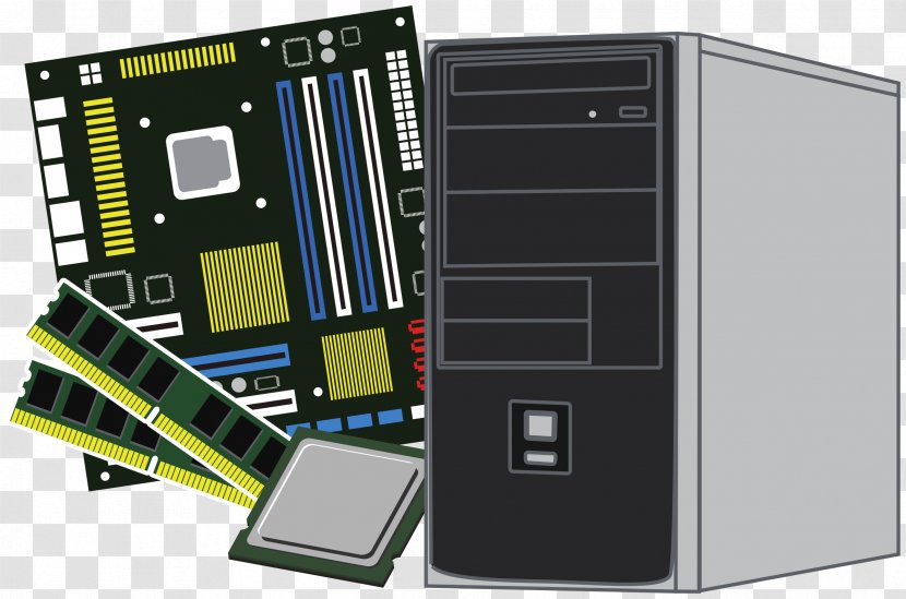 Central Processing Unit Personal Computer Desktop Computers Clip Art - Component - Pc Transparent PNG
