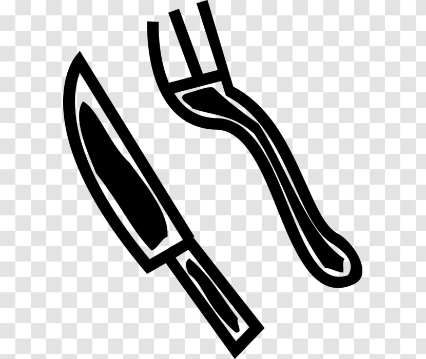 Clip Art Illustration Vector Graphics Kitchen Utensil Knife - Food - Fork And Clipart Cutlery Transparent PNG