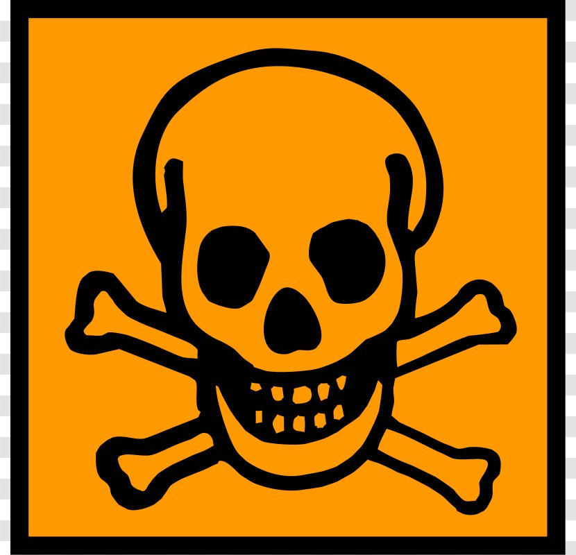 Warning Sign Hazard Symbol Death Human Skull Symbolism - Crossbones Pictures Transparent PNG