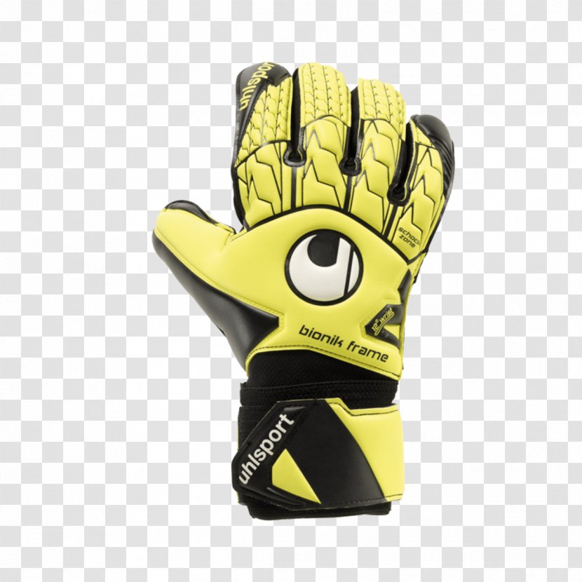 Glove Goalkeeper Guante De Guardameta Uhlsport Supersoft Bionik - Yellow - Gloves Transparent PNG
