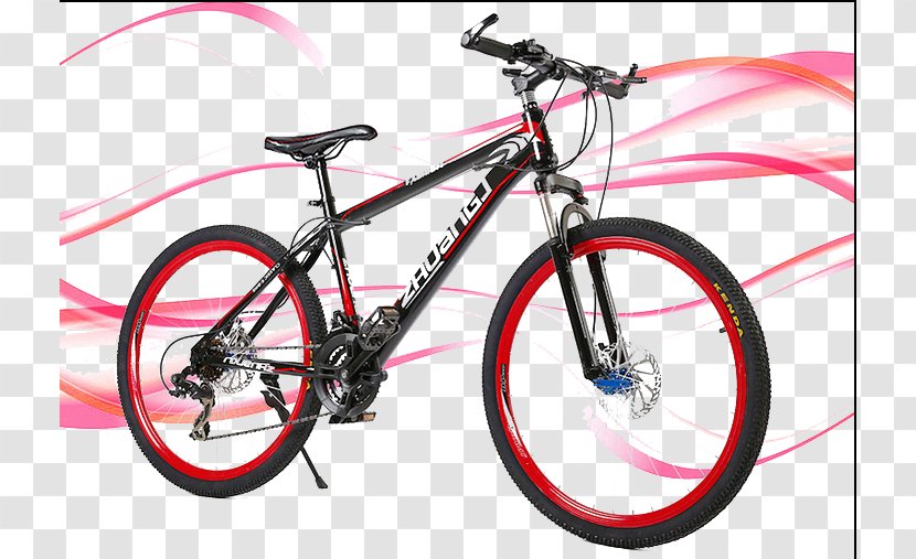 Bicycle Wheel Cycling Mountain Bike Brake - Saddle - Red Road Transparent PNG