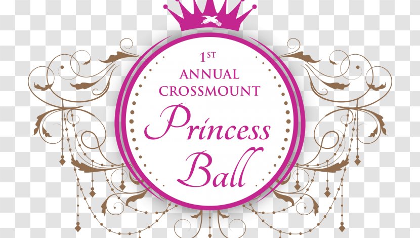 Princess Crossmount Village Tiara Ball Logo - Pink - Kids Transparent PNG