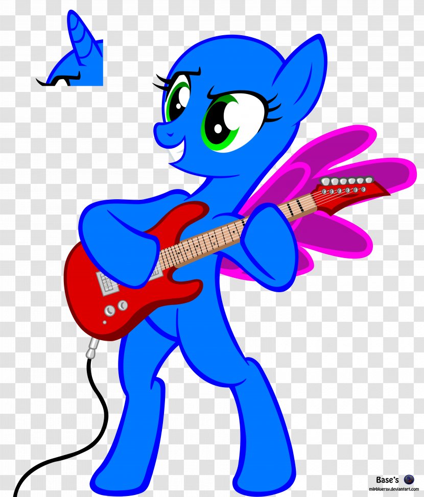 My Little Pony Bass Guitar YouTube - Watercolor - Unicorn Face Transparent PNG