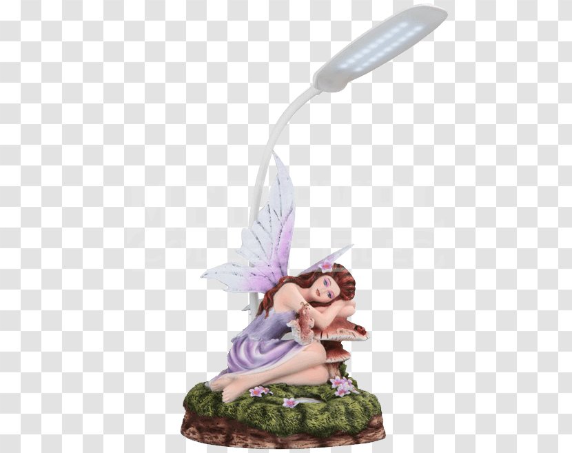 The Fairy With Turquoise Hair Light Figurine Lamp - Magenta Transparent PNG