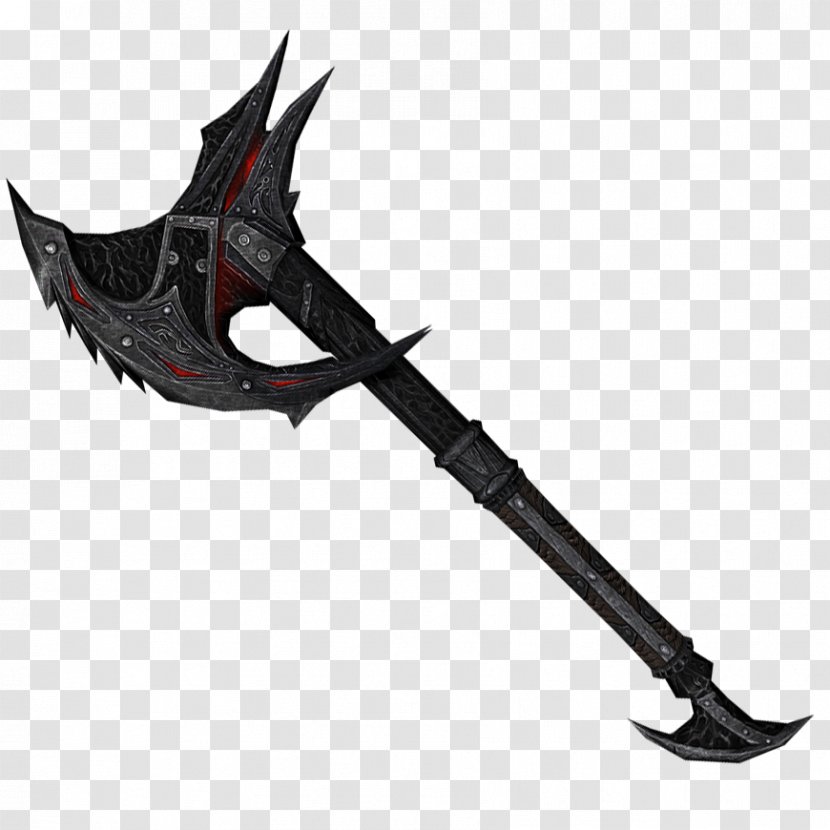 The Elder Scrolls V: Skyrim – Dawnguard Dragonborn Battle Axe Weapon - Cartoon Transparent PNG