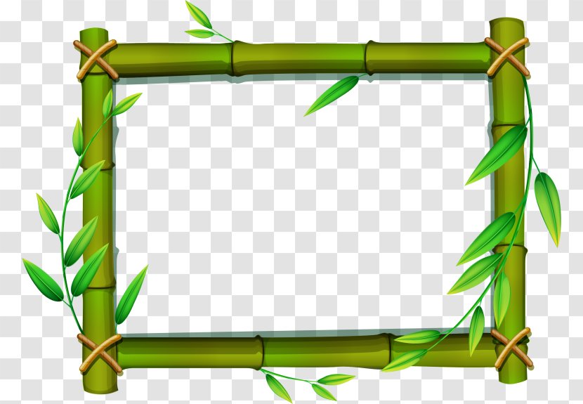 Tropical Woody Bamboos Clip Art - Grass - Picture Frames Transparent PNG