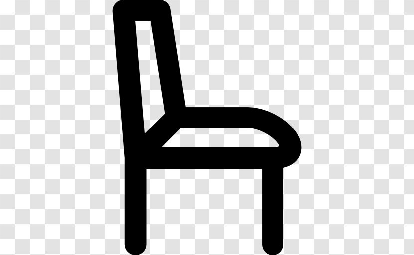 Black And White Furniture Chair - Symbol Transparent PNG