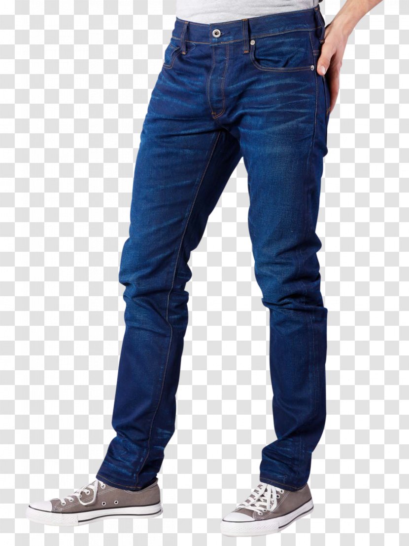Jeans Denim - Blue - Slim-fit Pants Transparent PNG