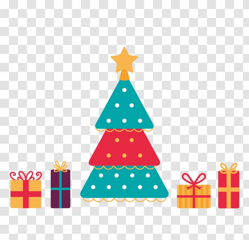 Christmas Tree Gift Decoration Feliz Navidad Transparent PNG