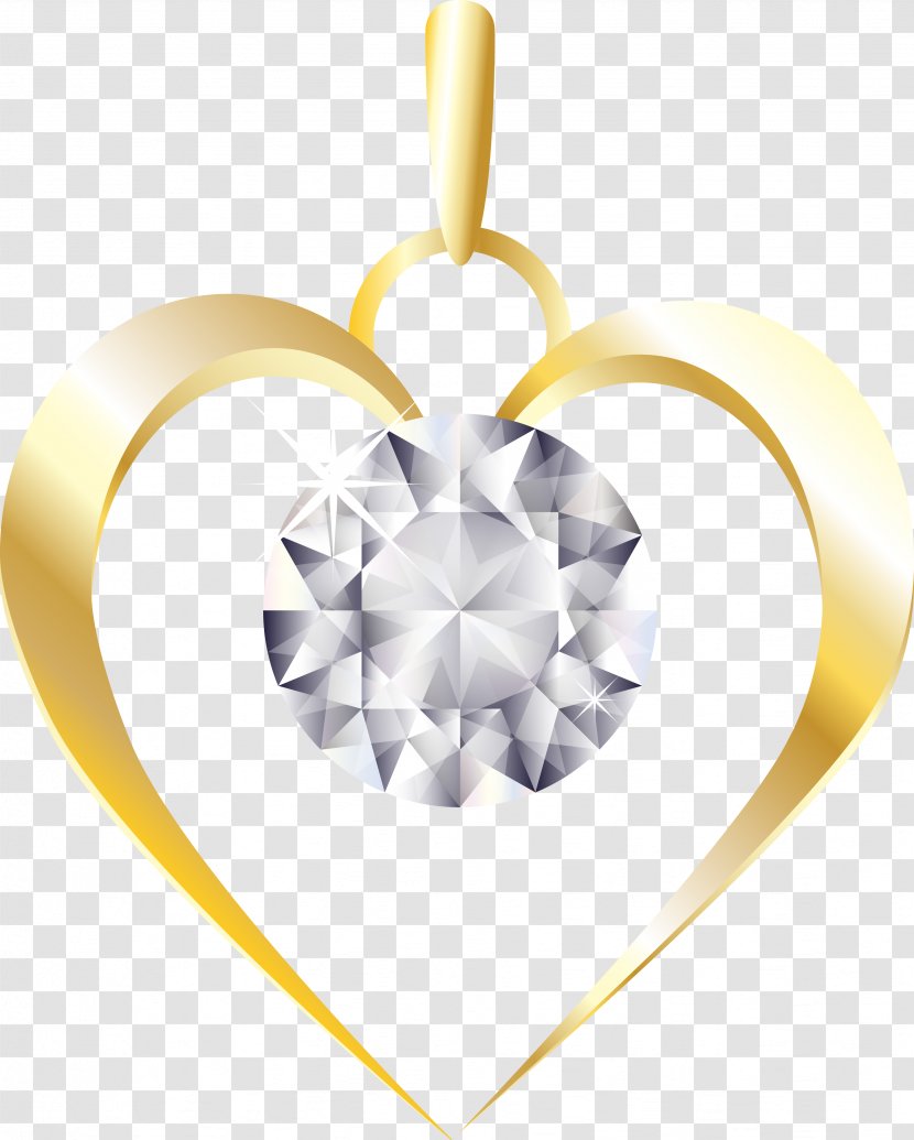 Birthstone Gemological Institute Of America Jewellery Gemstone Diamond - Gold Heart Transparent PNG