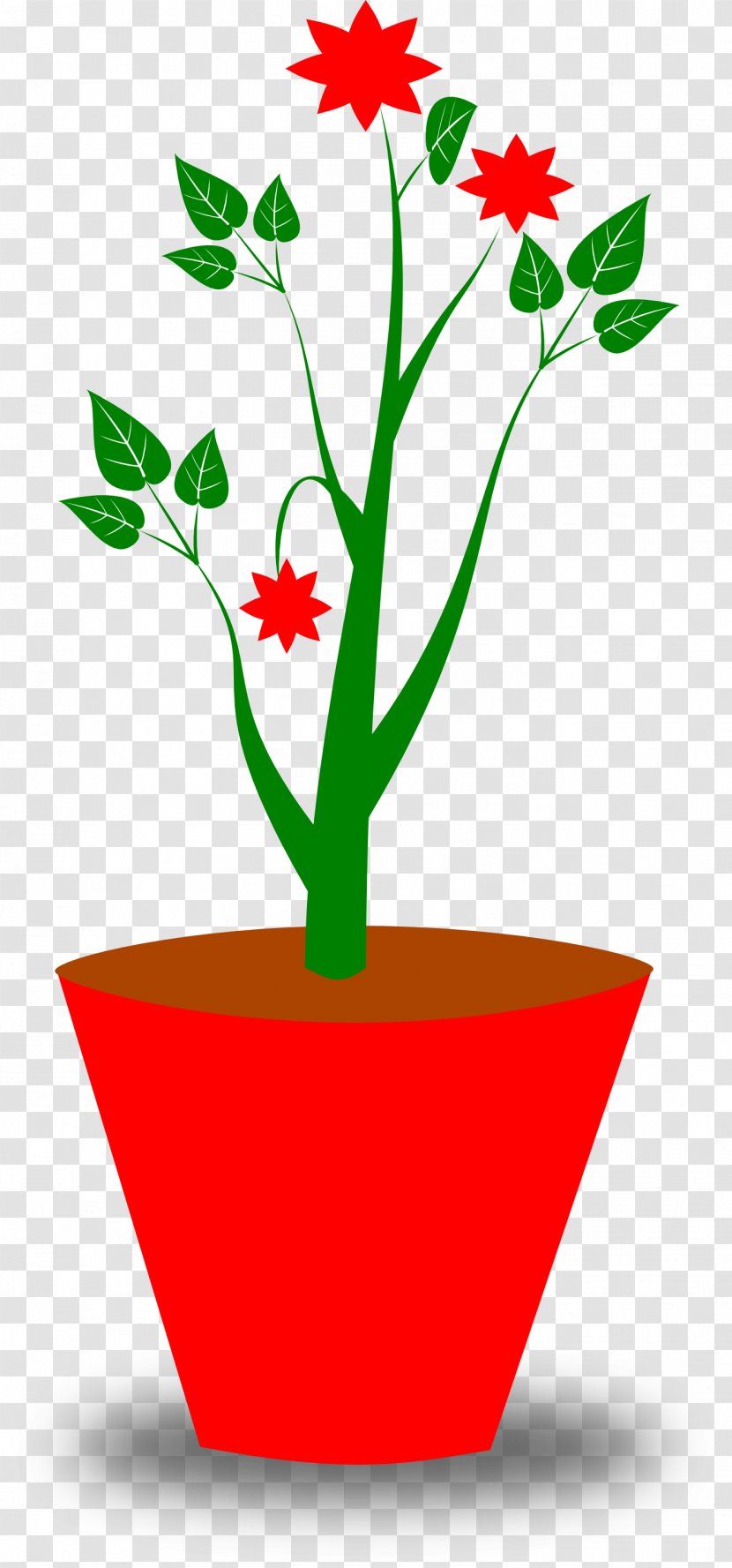 Flowerpot Free Content Clip Art - Flowering Plant - Potted Cliparts Transparent PNG