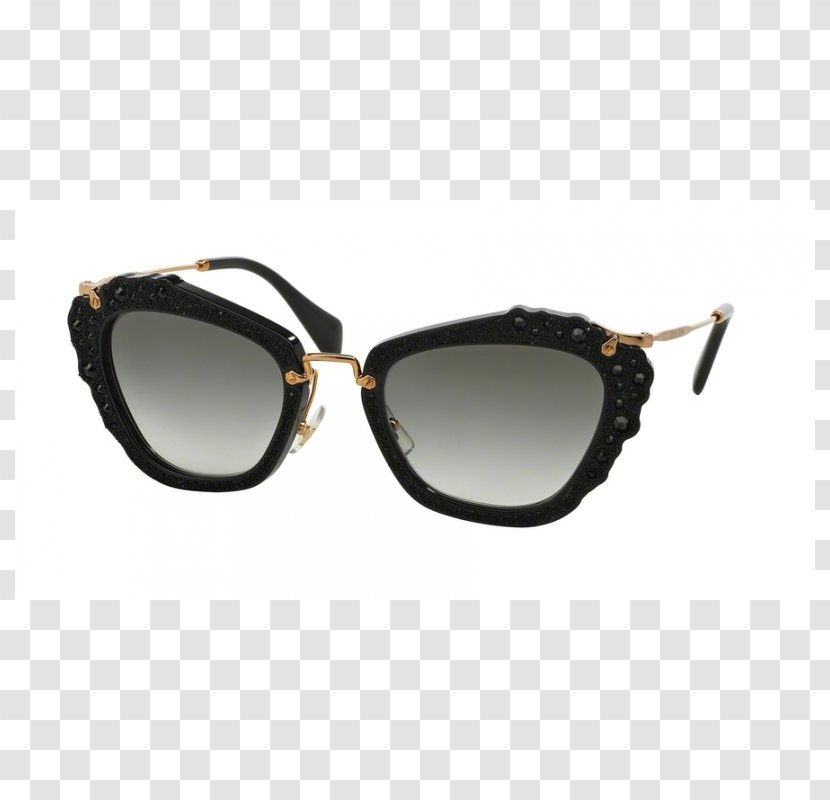 Miu MU 10N Fashion Sunglasses - Brand - Glass Transparent PNG