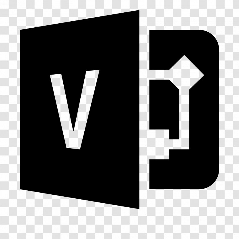 Microsoft Visio Font - Black And White - Ms Transparent PNG