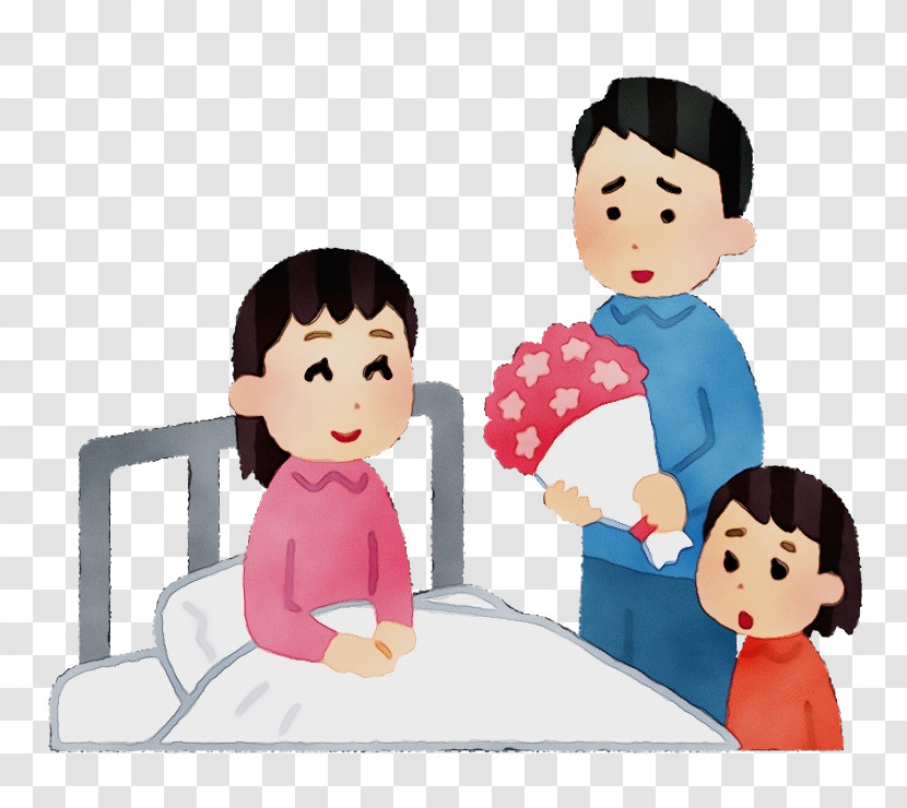 Cartoon People Sharing Interaction Child Transparent PNG