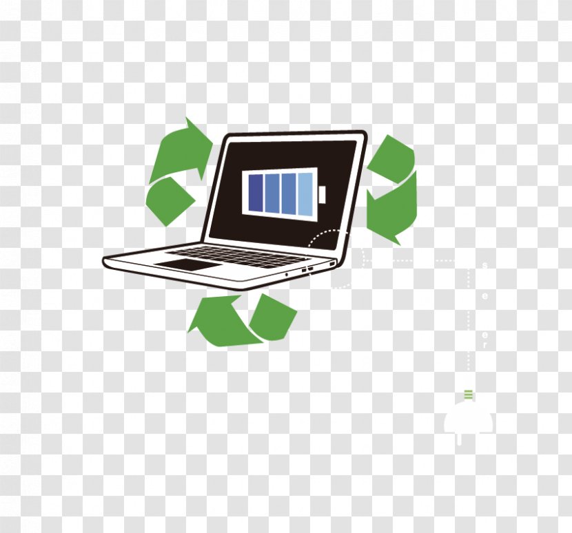 Laptop Green - Vector Computer Arrow Transparent PNG