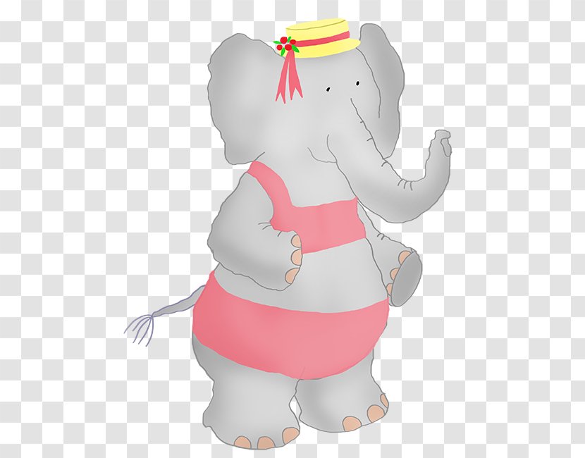 Mammal Character Clip Art - Watercolor - Asian Elephant Drawing Transparent PNG