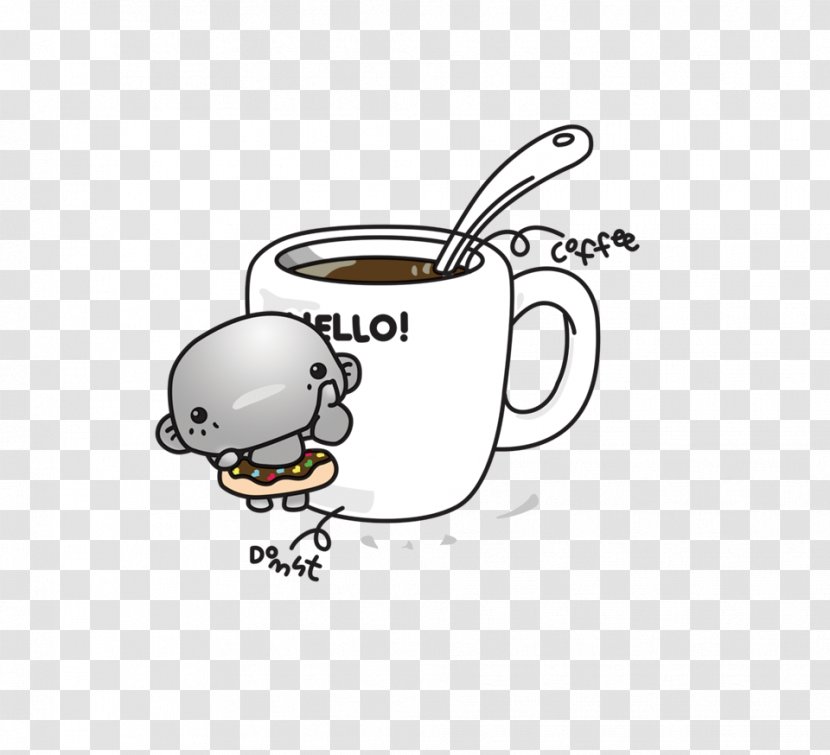 Coffee Cup Cafe Cartoon - Text - Gray Transparent PNG