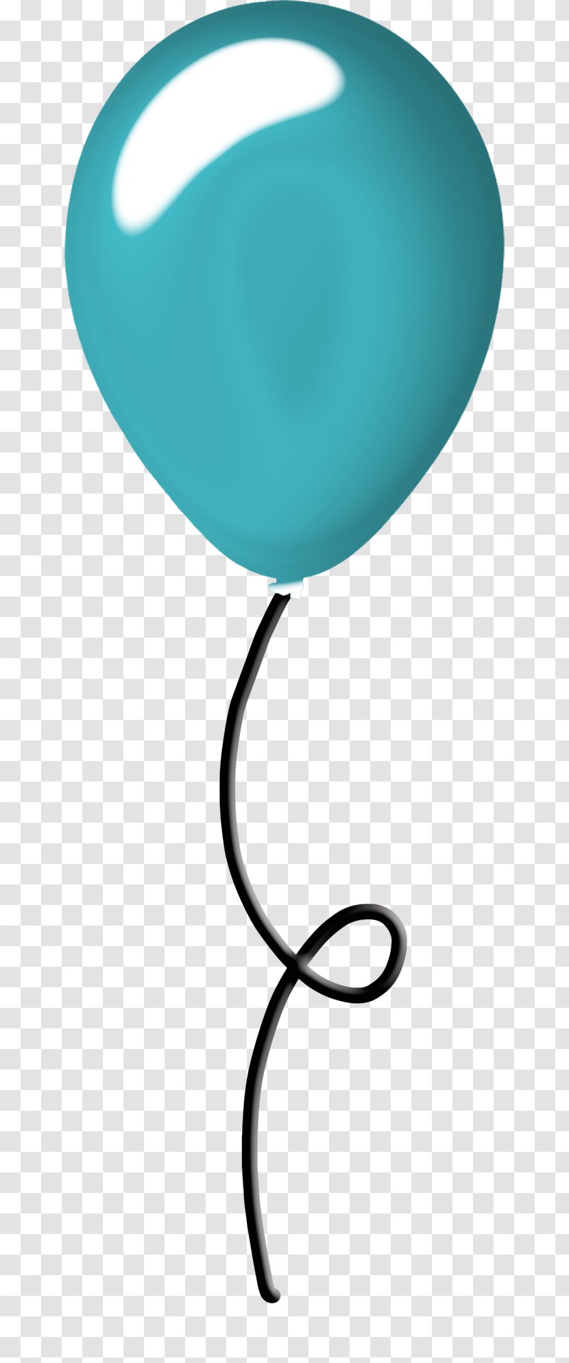 Balloon Birthday Clip Art - Party - Blue Material Free To Pull Transparent PNG