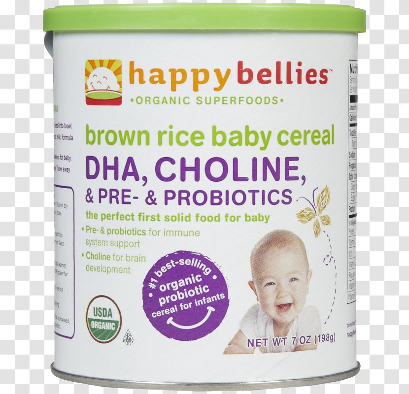 Baby Food Rice Cereal Organic Happy Family Milk Transparent PNG