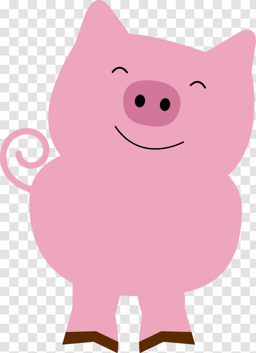 Pink Red Clip Art - Pig - Jungle Safari Transparent PNG