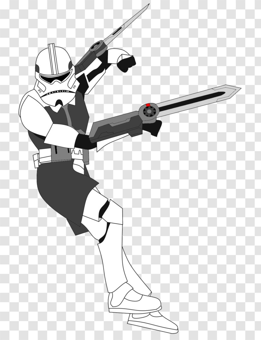 Clone Trooper Drawing Fan Art 501st Legion - Star Wars - F Bomb Transparent PNG