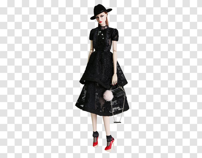 Model Fashion - Little Black Dress - Figure Transparent PNG