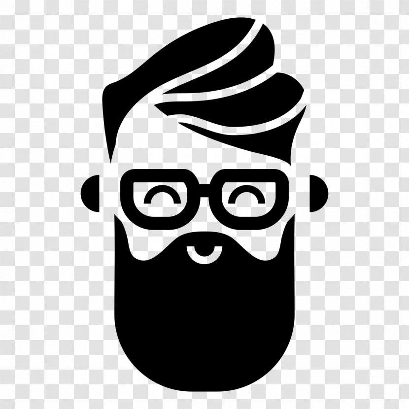 Hipster Avatar Clip Art - Monochrome - Coworking Space Transparent PNG