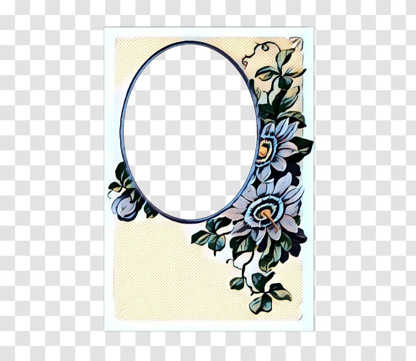 Circle Pattern Mirror Plant Rectangle - Pop Art - Wildflower Morning Glory Transparent PNG