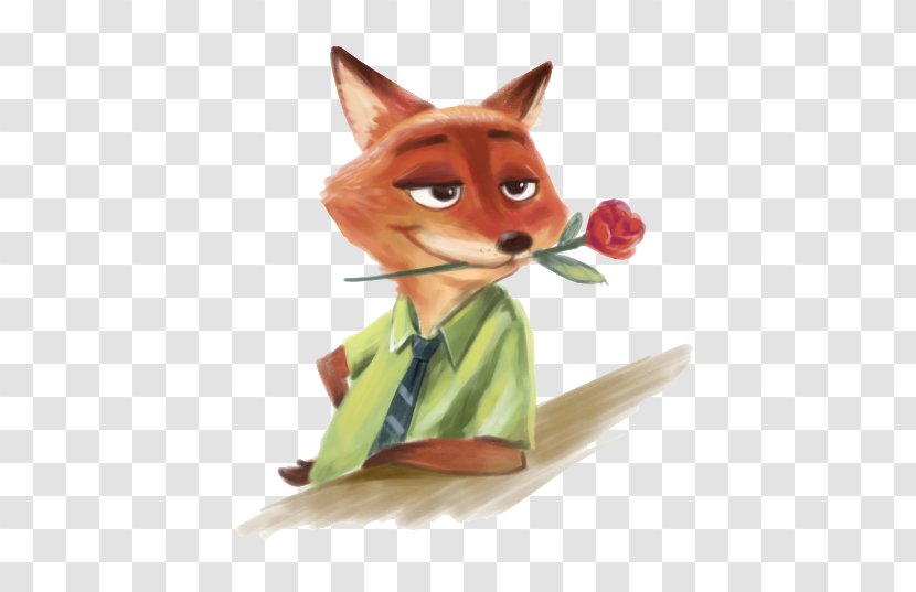 Red Fox Flower - Painting - Rose Dangling Transparent PNG