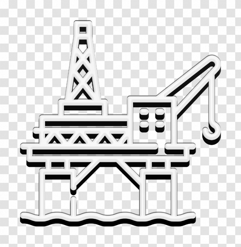 Arctic Icon Oil Icon Oil Platform Icon Transparent PNG
