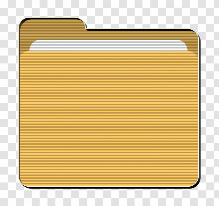 Envelope Icon Files Folder - Yellow - Paper Product Rectangle Transparent PNG