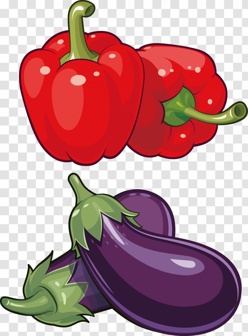 Vegetable Eggplant Food - Pepper Transparent PNG