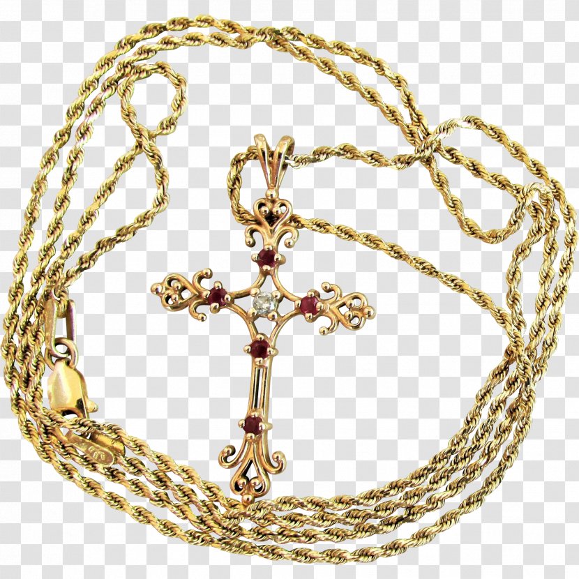 Body Jewellery Cross Necklace Chain Transparent PNG