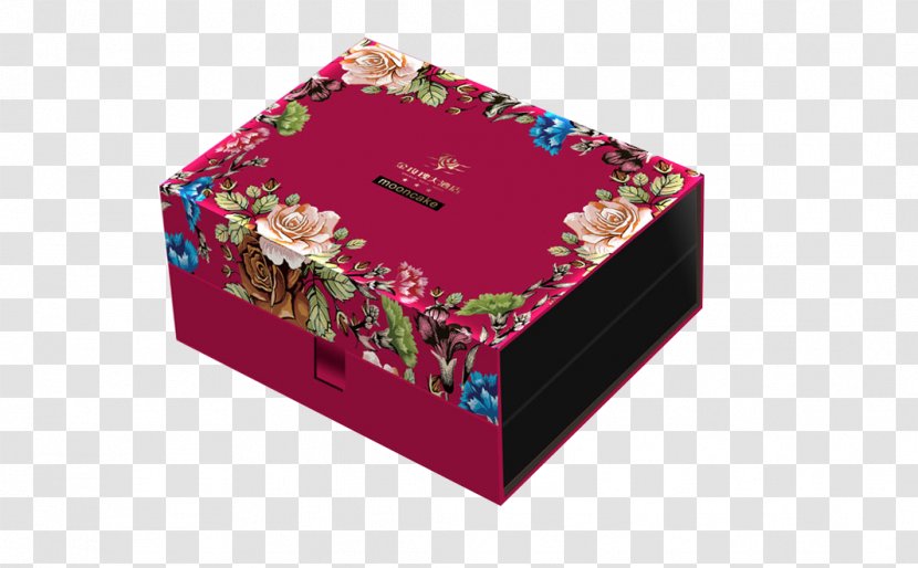 Mooncake Box Mid-Autumn Festival Packaging And Labeling - Pink - Floating Moon Cake Boxes Transparent PNG