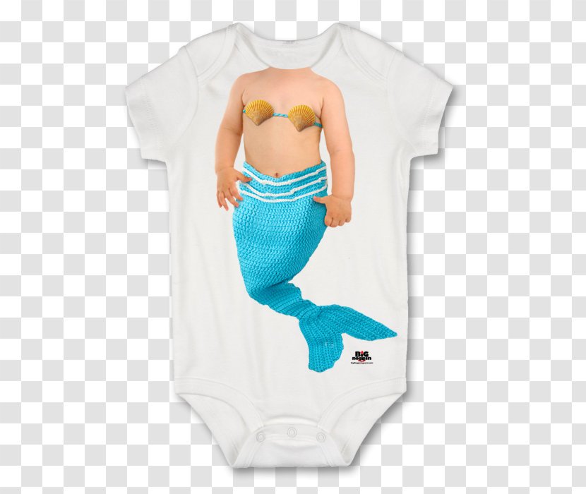 Baby & Toddler One-Pieces Bodysuit Sleeve Turquoise - Onepieces - Mermaid Transparent PNG