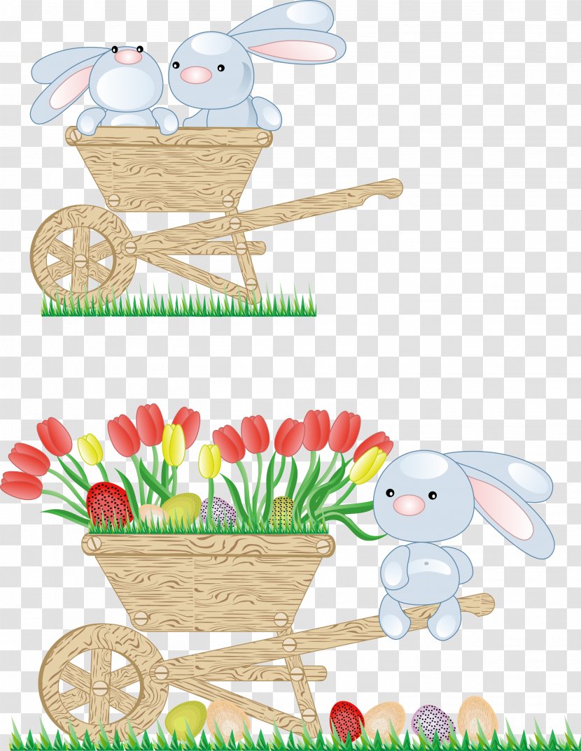 Easter Bunny Rabbit - Area - Vector Cute Transparent PNG