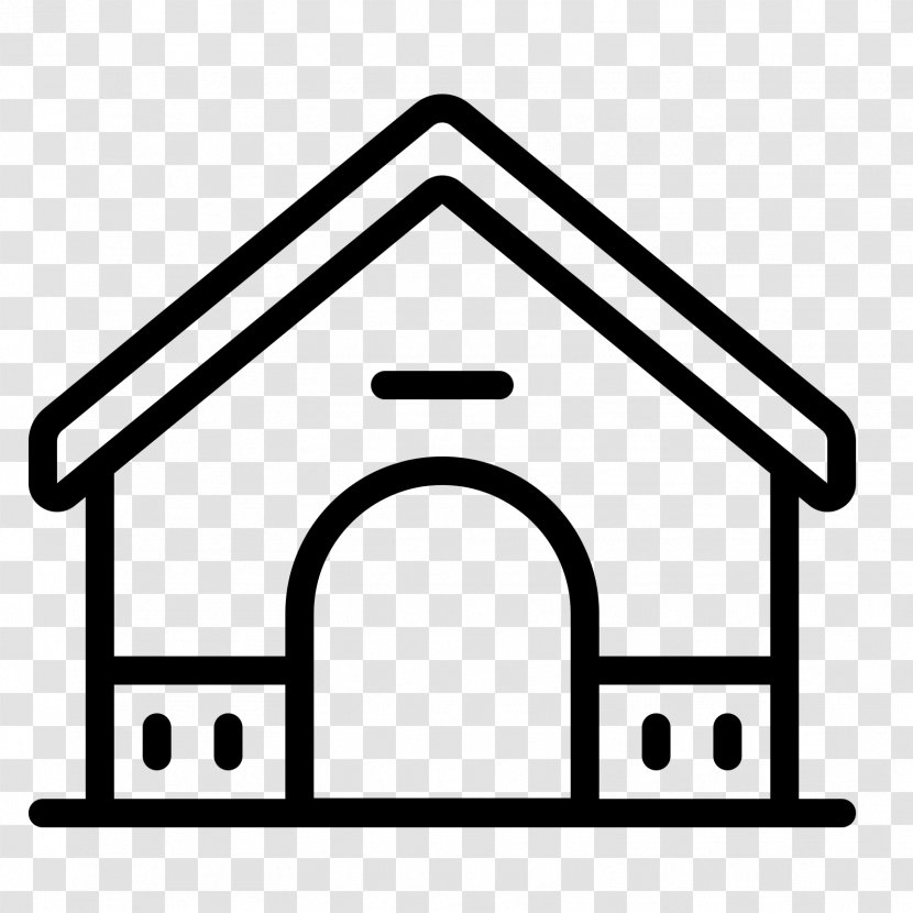 Art - Black And White - Dog House Transparent PNG