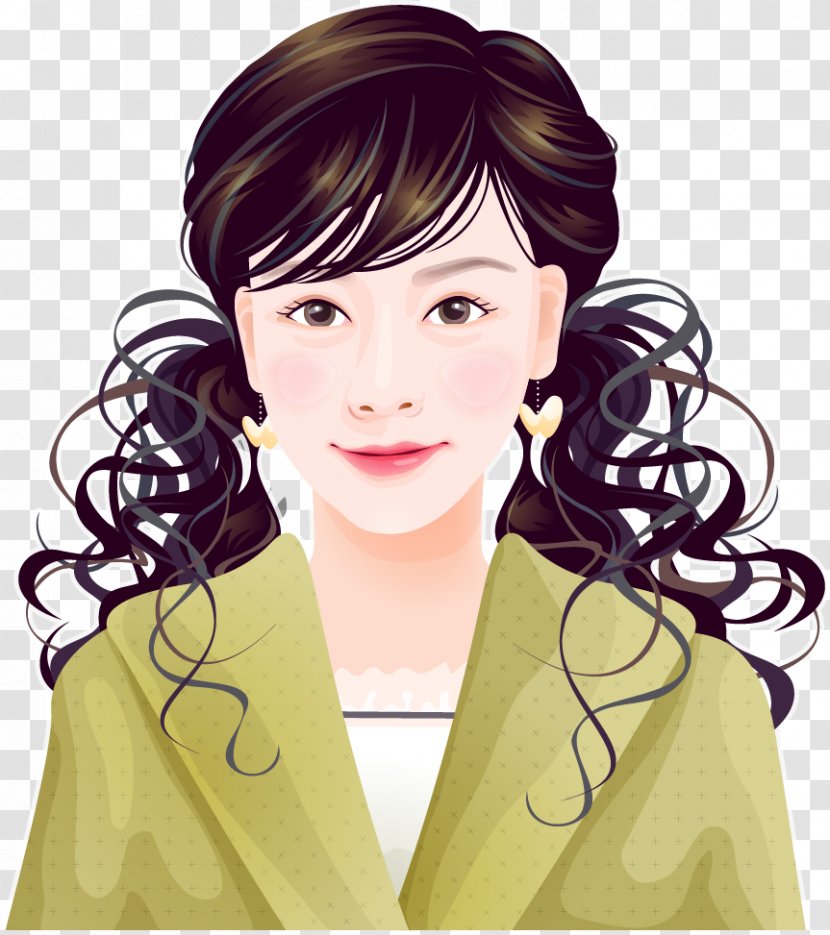 Cartoon Illustration - Tree - Vector Hand-painted Hair Beauty Transparent PNG