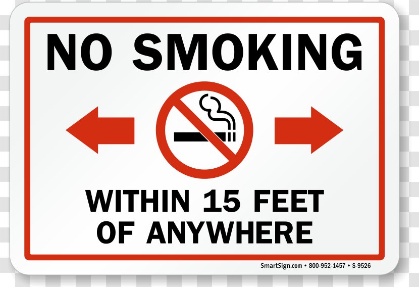 Tobacco Taxes Smoking Ban Sign Humour - No Transparent PNG
