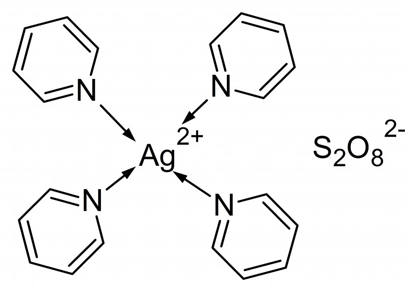 Tetrakis(pyridine)silver(II) Peroxydisulfate Persulfate - Text - Silver Transparent PNG