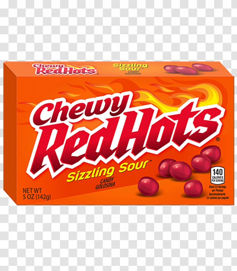 Red Hots Chewy Sizzling Sour Chocolate Bar Vegetarian Cuisine Snack Food - Ounce - Pan American Aviation Day Transparent PNG