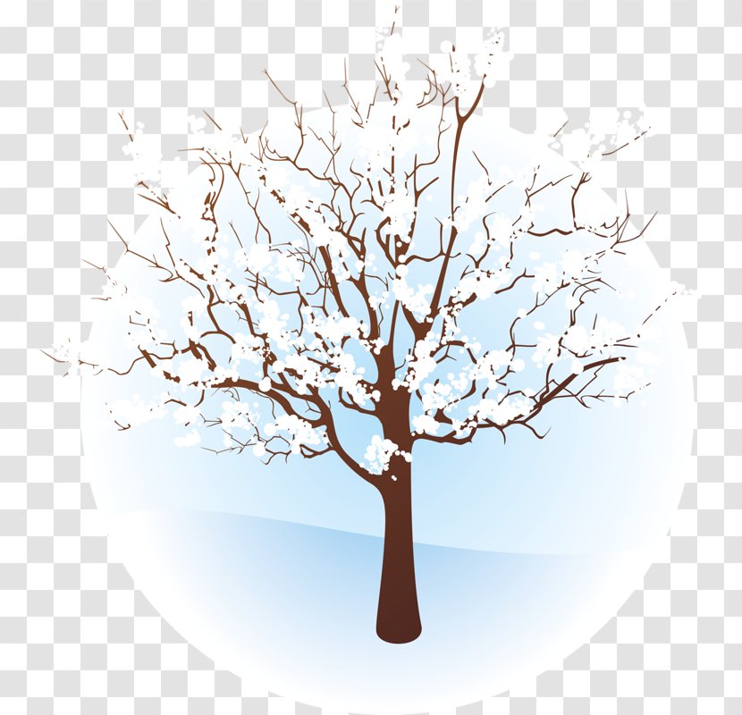 Tree Winter Branch Clip Art - Snow - Branches Transparent PNG