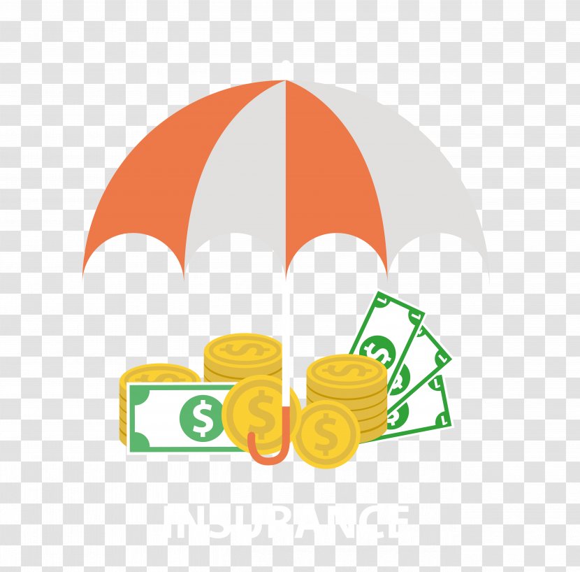Property Insurance Return On Investment Money - Principal Balance - Coin Umbrella Vector Transparent PNG