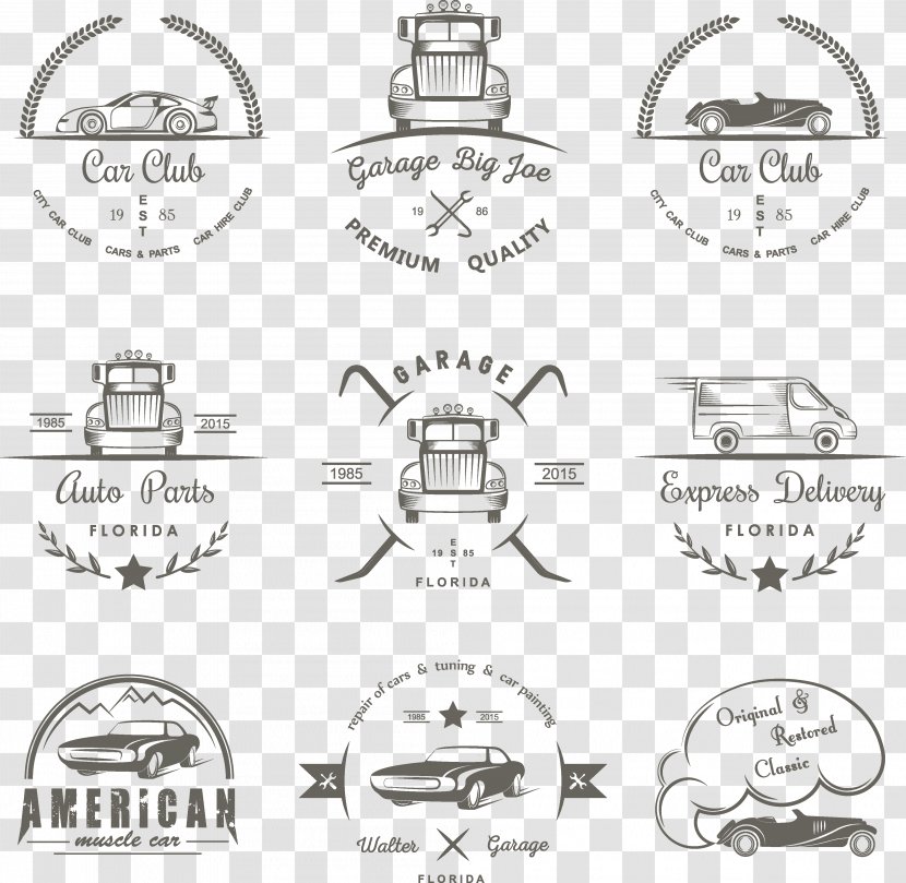 Car Logo Drifting Illustration - Symbol - Aesthetic Personality Trademark Transparent PNG
