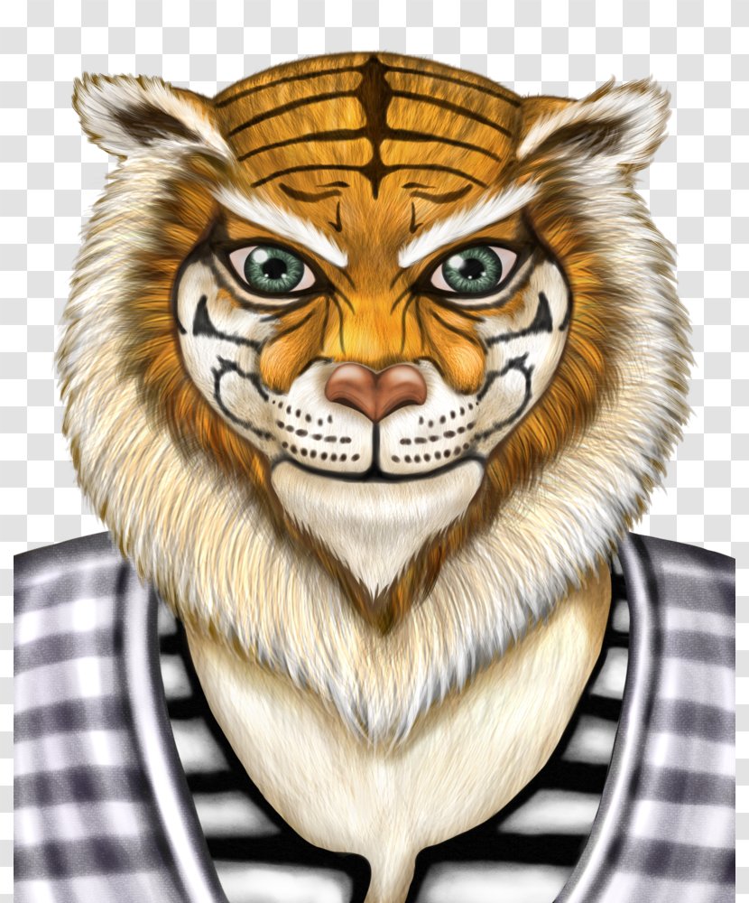Tiger Lion Whiskers Cat Transparent PNG
