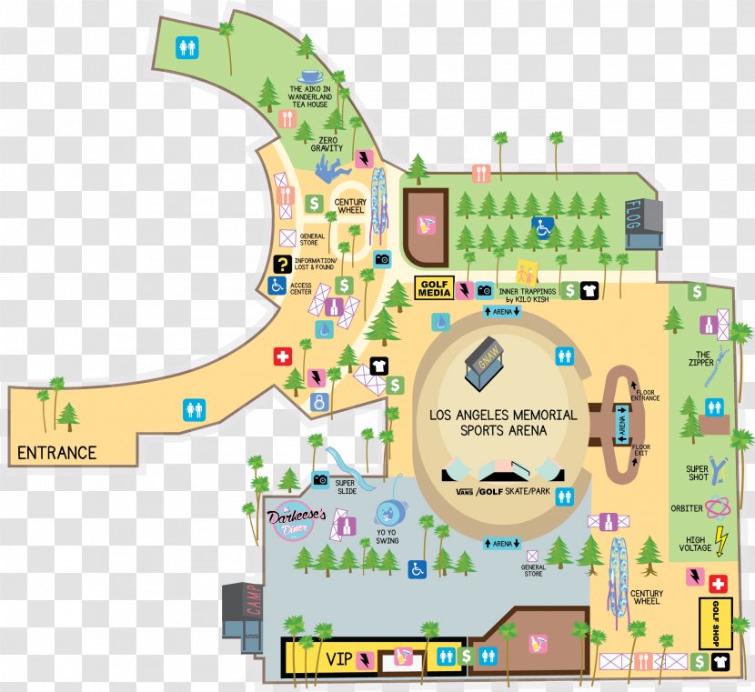 Exposition Park 2017 Camp Flog Gnaw Carnival Odd Future Recreation - Map - Area Transparent PNG